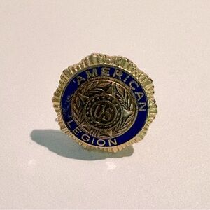 American Legion Gold and Blue Pin